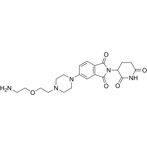 Thalidomide-Piperazine-PEG1-NH2  Structure