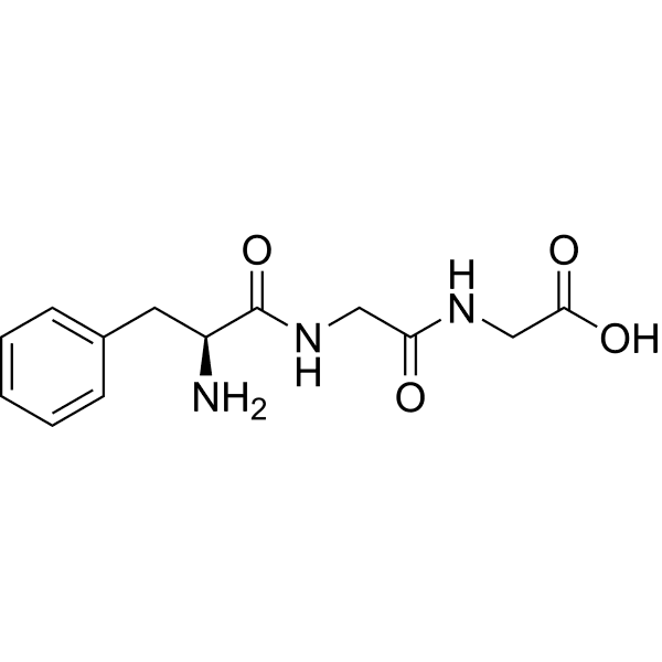 L-Phenylalanylglycylglycine Structure