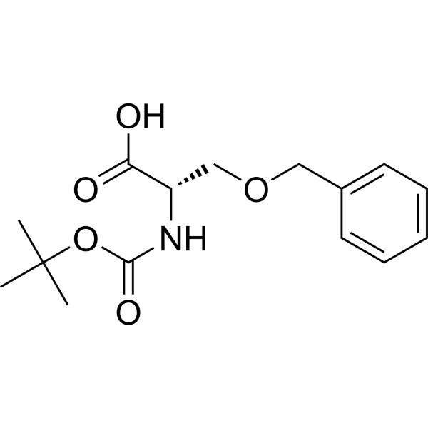 (S)-3-(Benzyloxy)-2-((tert-butoxycarbonyl)amino)propanoic acid Structure