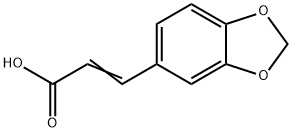 3,4-Methylenedioxycinnamic acid Structure