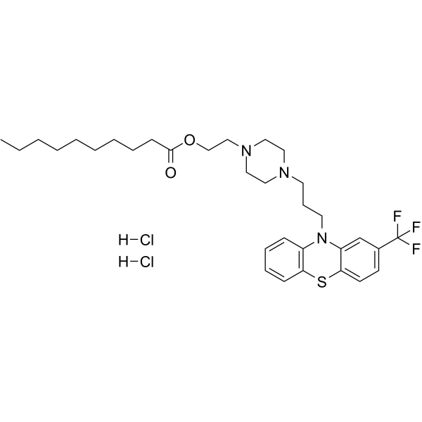 Fluphenazine decanoate dihydrochloride Structure