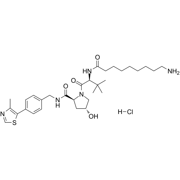 (S,R,S)-AHPC-C8-NH2 hydrochloride Structure