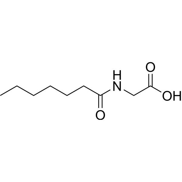 N-Heptanoylglycine Structure