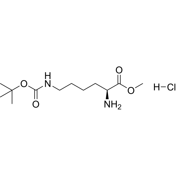 H-Lys(Boc)-OMe hydrochloride Structure