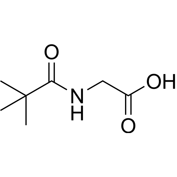 N-Pivaloylglycine Structure