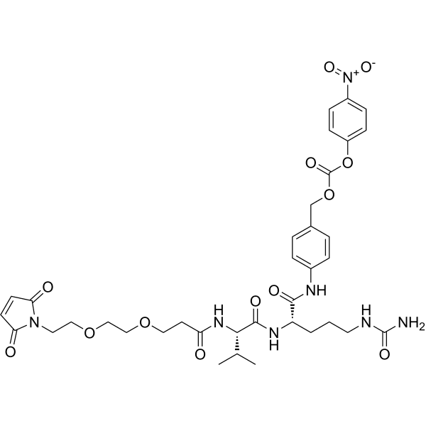 Mal-PEG2-VCP-NB  Structure