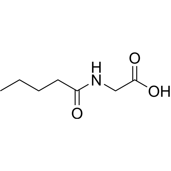 N-Valerylglycine Structure