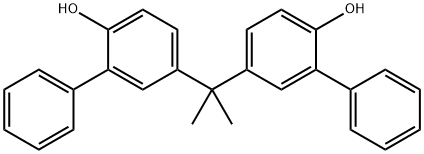 2,2-Bis(3-phenyl-4-hydroxyphenyl)propane Structure