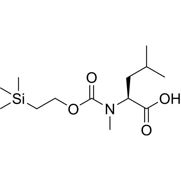 Teoc-MeLeu-OH Structure