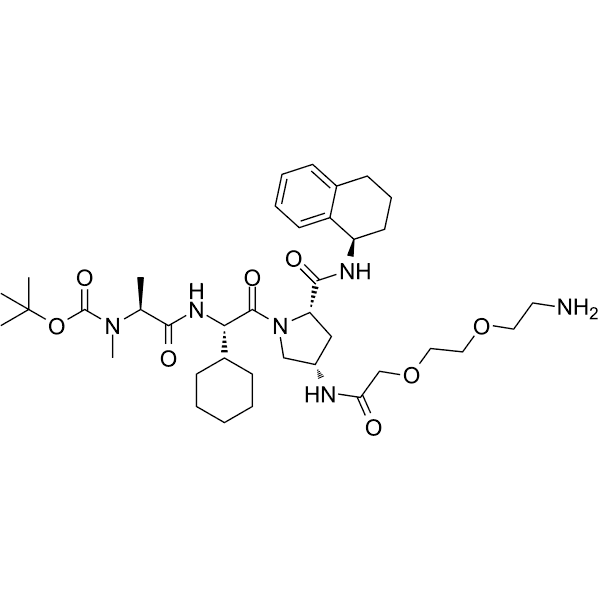 A 410099.1 amide-PEG2-amine-Boc Structure