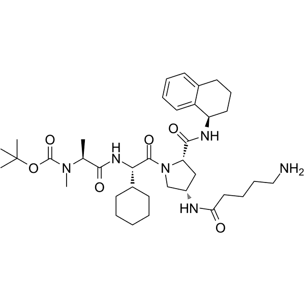 Boc-A 410099.1 amide-alkylC4-amine Structure