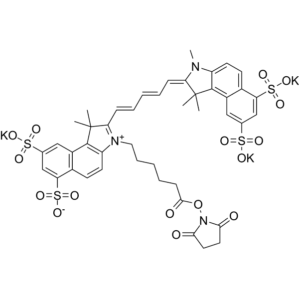 Sulfo-Cyanine5.5 NHS ester Structure