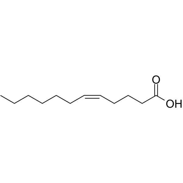 cis-5-Dodecenoic acid  Structure