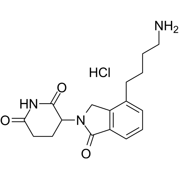 Lenalidomide-C4-NH2 hydrochloride Structure