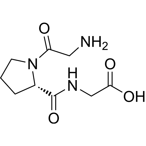 H-Gly-Pro-Gly-OH Structure