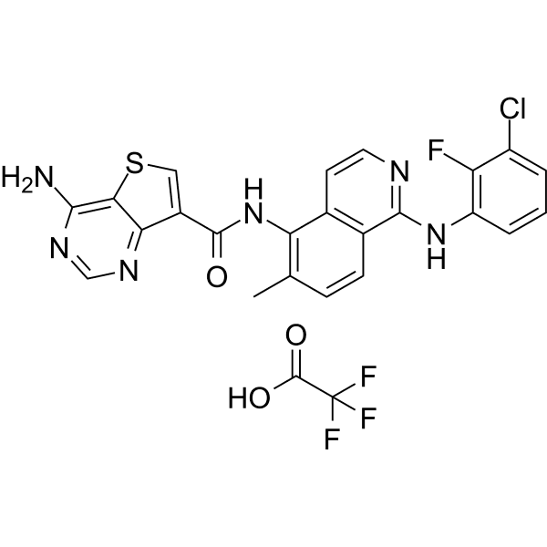 Belvarafenib TFA Structure