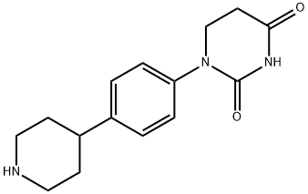 1-(4-(piperidin-4-yl)phenyl)dihydropyrimidine-2,4(1H,3H)-dione Structure