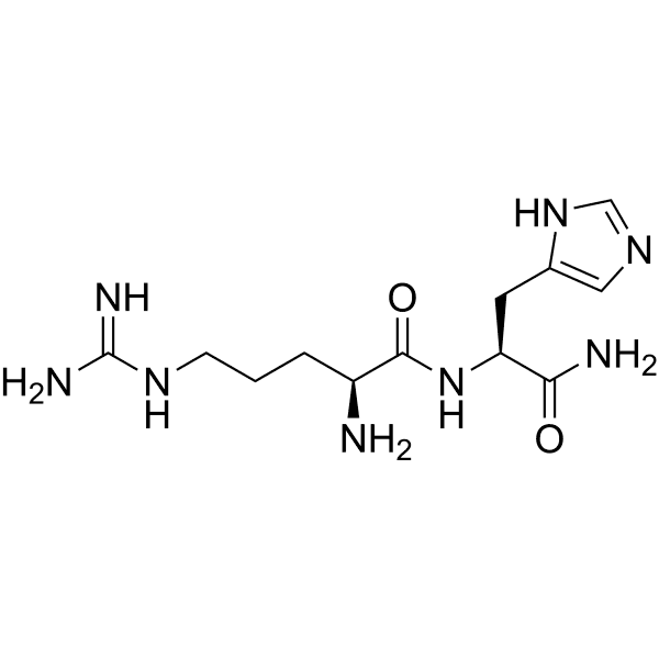 Arg-His-NH2 Structure