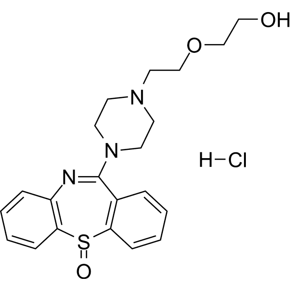 Quetiapine sulfoxide hydrochloride Structure