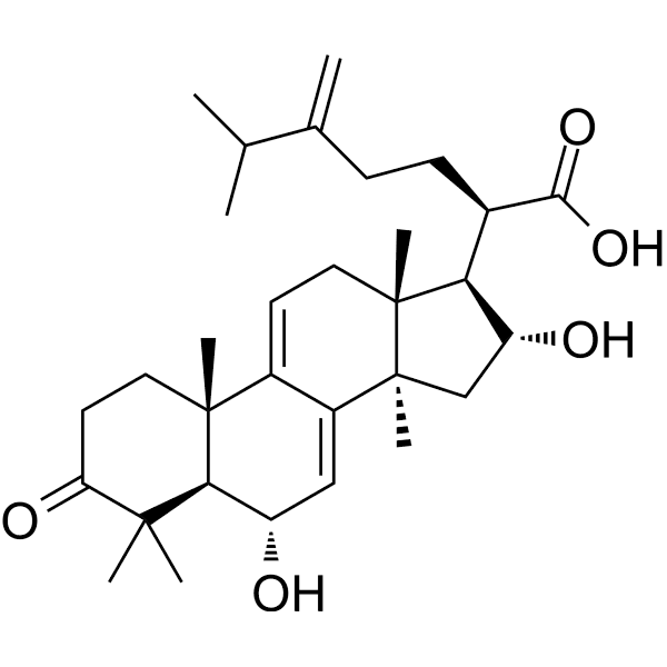 6alpha-Hydroxypolyporenic acid C Structure