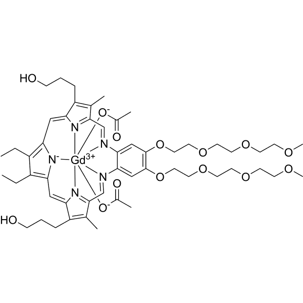 Motexafin gadolinium Structure