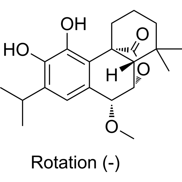 (-)-7-Methoxyrosmanol Structure