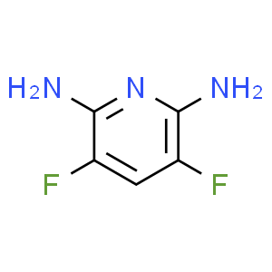 3,5-Difluoropyridine-2,6-diamine  Structure