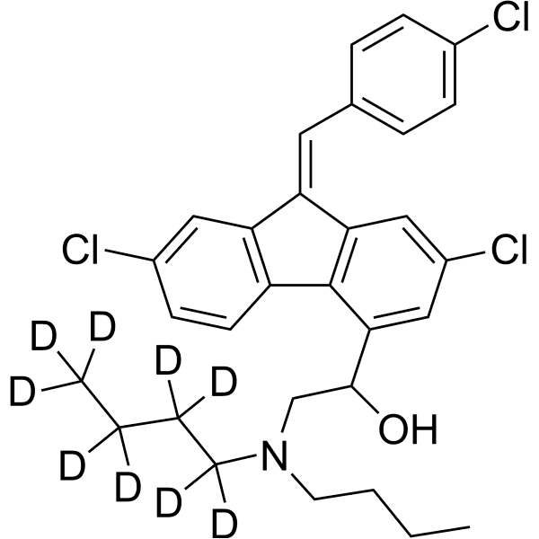 Lumefantrine-d9 Structure