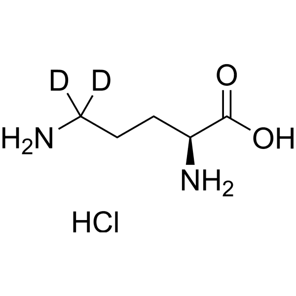 L-Ornithine-d2 hydrochloride Structure