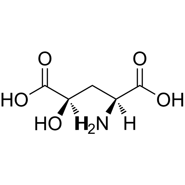 (2S, 4R)-2-amino-4-hydroxypentanedioic acid Structure