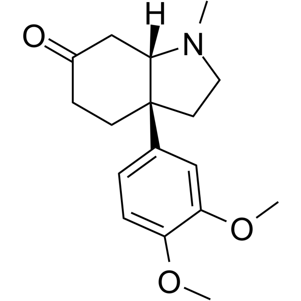 (-)-Mesembrine Structure