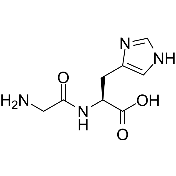(S)-2-(2-Aminoacetamido)-3-(1H-imidazol-4-yl)propanoic acid Structure