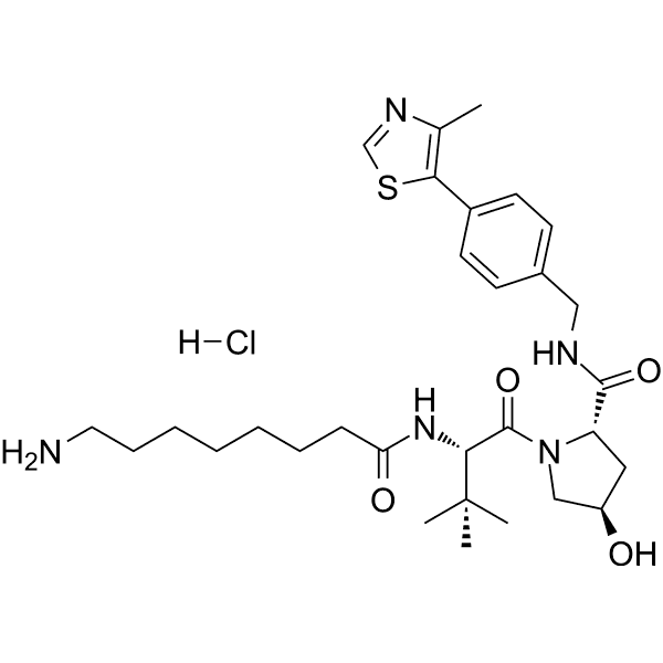 (S,R,S)-AHPC-C7-amine hydrochloride Structure