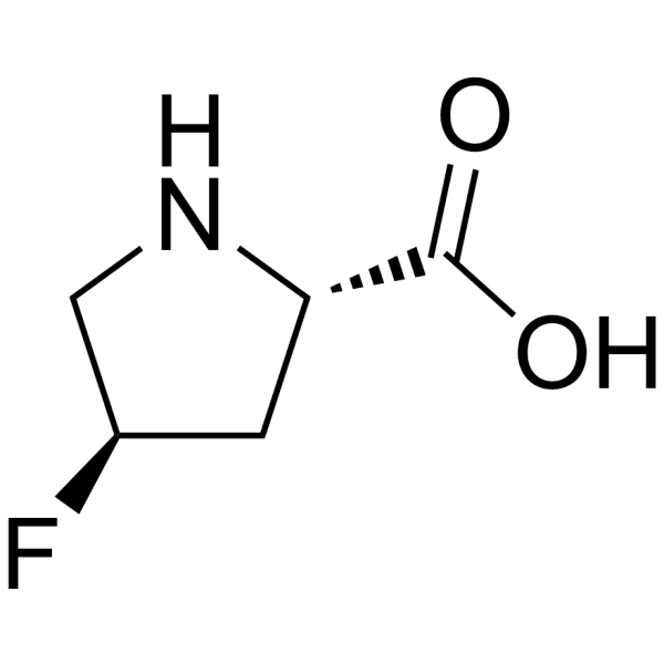 (2S, 4R)-4-Fluoropyrrolidine-2-carboxylic acid Structure