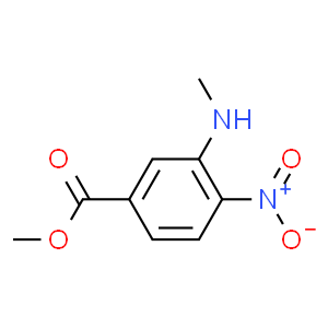 Methyl 3-(MethylaMino)-4-nitrobenzoate  Structure