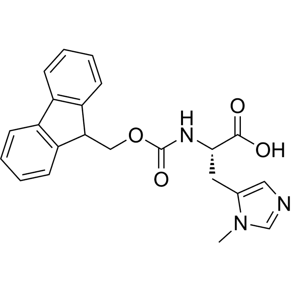 Fmoc-His(3-Me)-OH Structure
