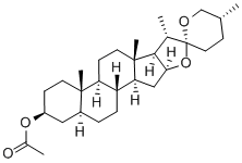 Tigogenin acetate Structure
