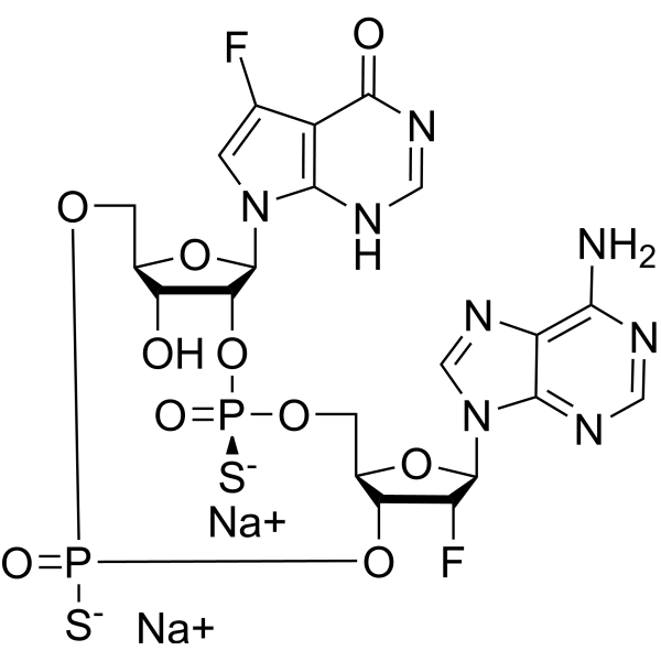Dazostinag disodium Structure