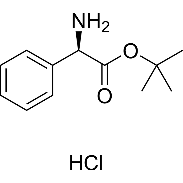 (R)-Phenylglycine tert-butyl ester hydrochloride Structure