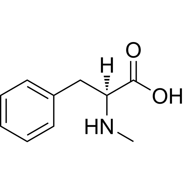 (S)-2-(Methylamino)-3-phenylpropanoic acid Structure