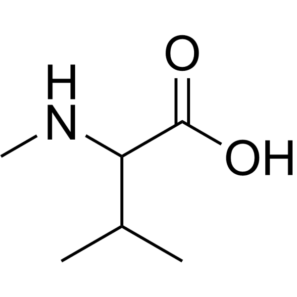 N-Methyl-DL-valine Structure