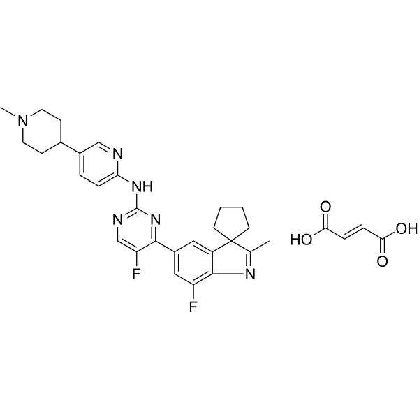 Crozbaciclib fumarate Structure