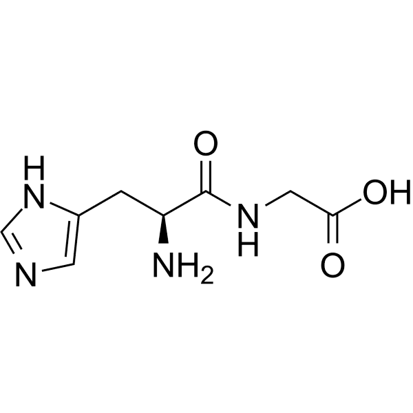 (S)-2-(2-Amino-3-(1H-imidazol-4-yl)propanamido)acetic acid Structure