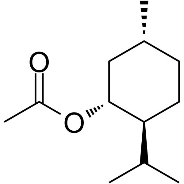 (1R)-(-)-Menthyl acetate Structure