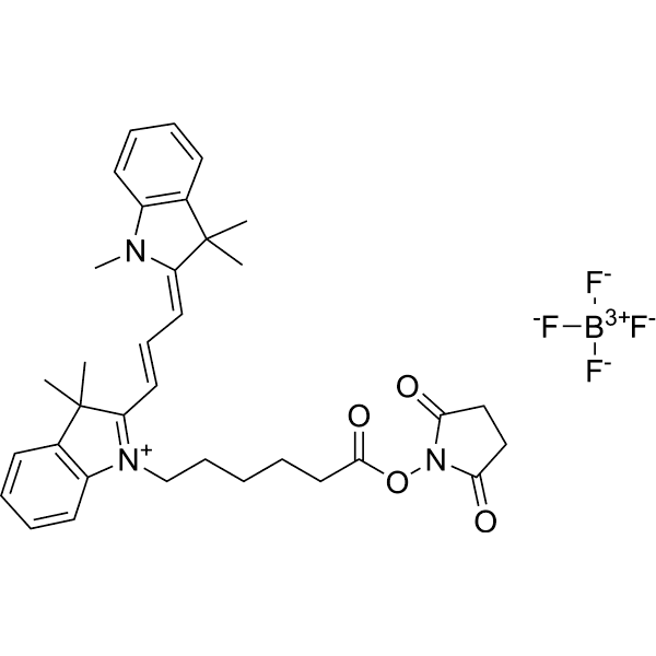 Cyanine3 NHS ester tetrafluoroborate  Structure