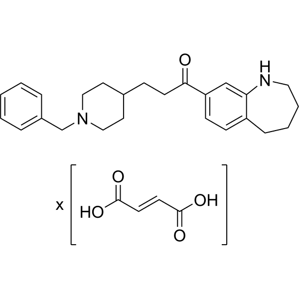 Zanapezil fumarate Structure