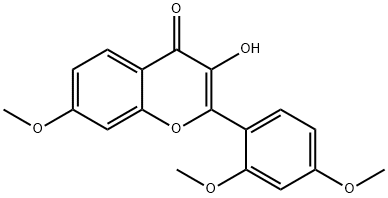 3-Hydroxy-2,4,7-Trimethoxyflavone Structure