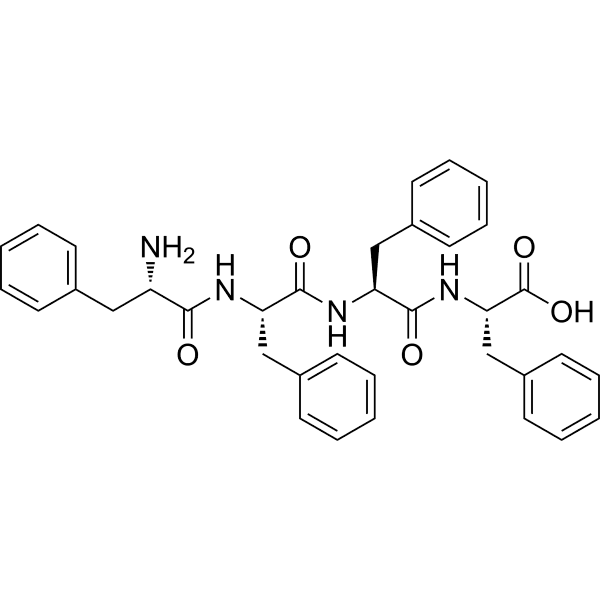 H-Phe-Phe-Phe-Phe-OH Structure