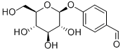 p-Hydroxybenzaldehyde glucoside Structure