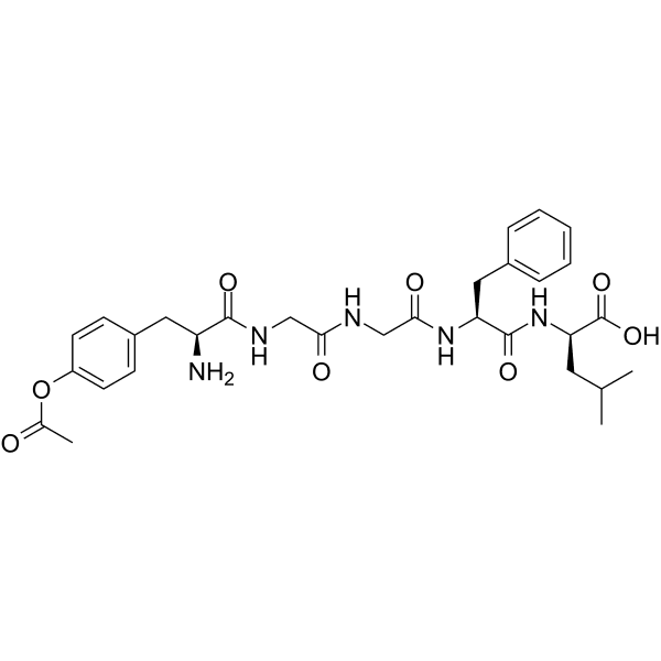N-terminally acetylated Leu-enkephalin Structure